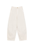 Alysi Wide-Leg Cotton Trousers — White