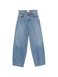 Alysi High-Rise Wide-Leg Denim Jeans — Blue