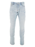 Emporio Armani Light-Wash Slim-Fit Jeans — Light Blue