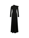 032C Off-Shoulder Maxi Dress — Black