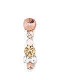 Forte Forte Crystal Drop Earrings — Pink