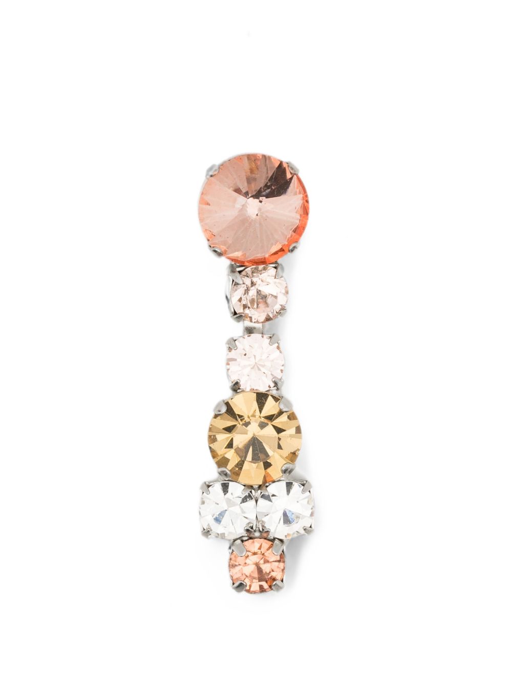 Forte Forte Crystal Drop Earrings — Pink