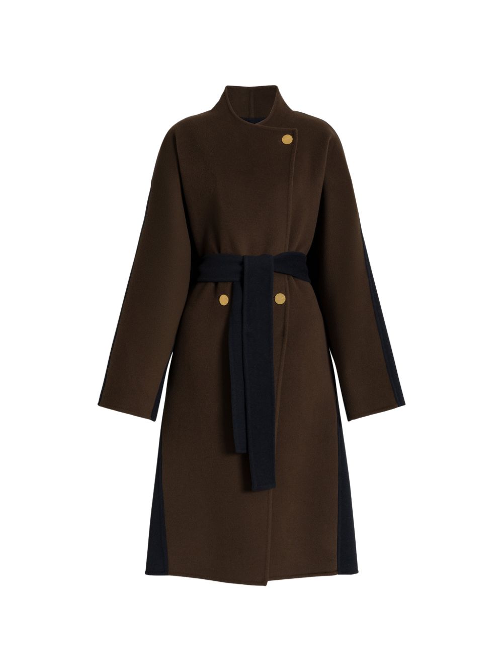 032C Wool and Cashmere Coat — Brown