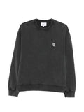 Maison Kitsuné Fox Head Patch Sweatshirt — black