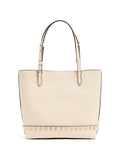 Bolso de hombro Rockstud de Valentino Garavani — Crema