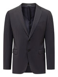 Emporio Armani Wool Single-Breasted Suit — Dark Grey
