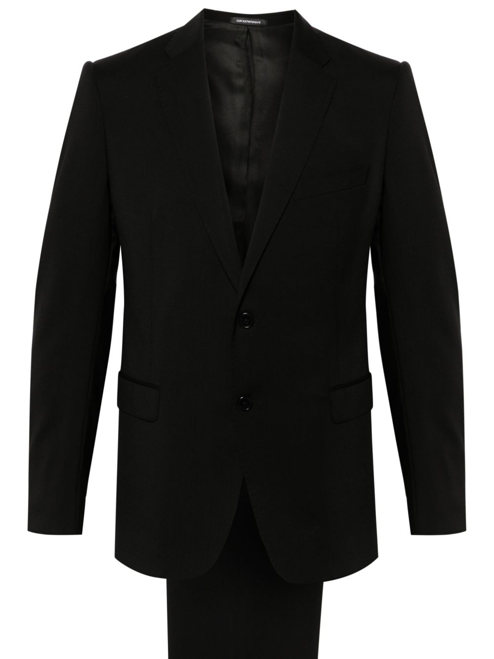 Emporio Armani Virgin Wool Suit — Black