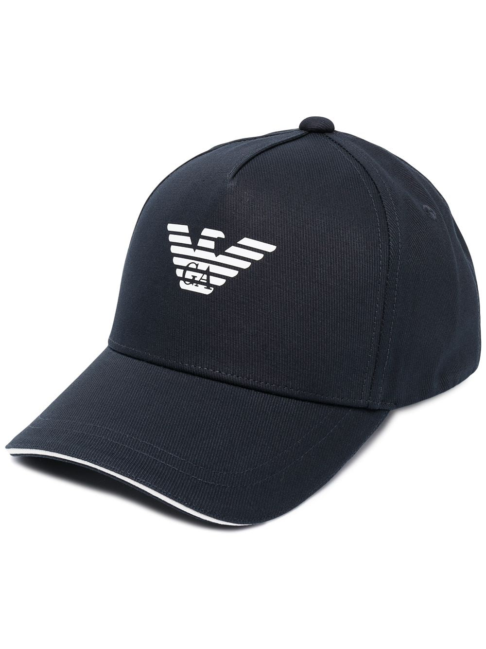 Emporio Armani Logo-Embroidered Baseball Cap — Navy