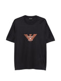 Emporio Armani Logo-Printed T-Shirt — Black