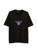 Emporio Armani Logo-Print T-Shirt — Black