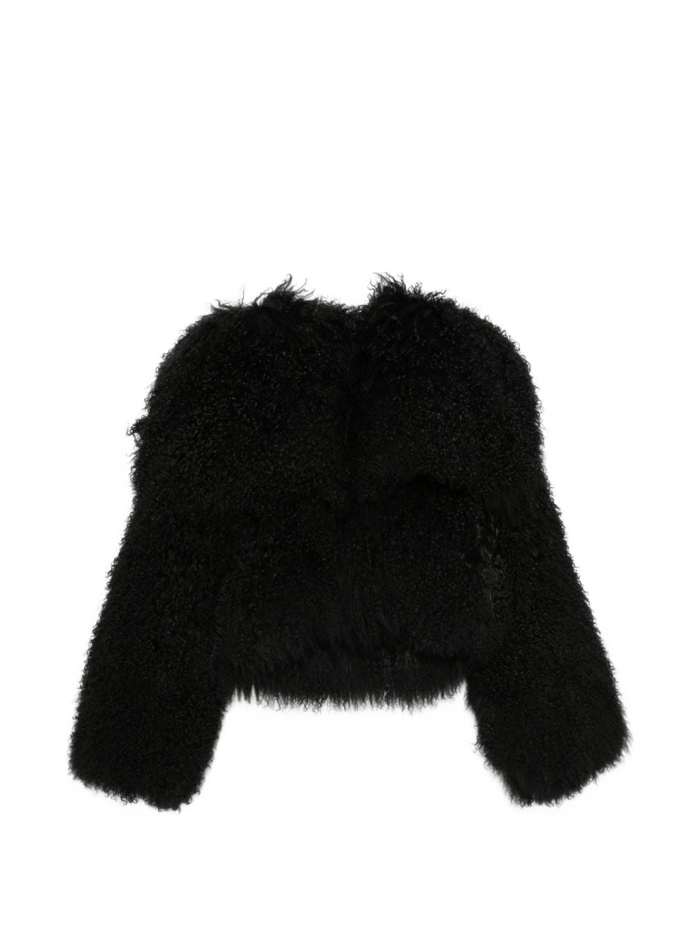 The Attico Shearling Jacket — Black