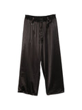 Y-3 Logo Satin-Finish Joggers — Black