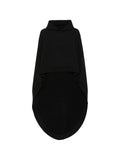 Balenciaga Oversized Hooded Sweatshirt — Black