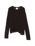 Alysi Knot Crewneck Sweater — Black