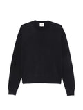 Alysi Knitted Crewneck Sweatshirt — Navy