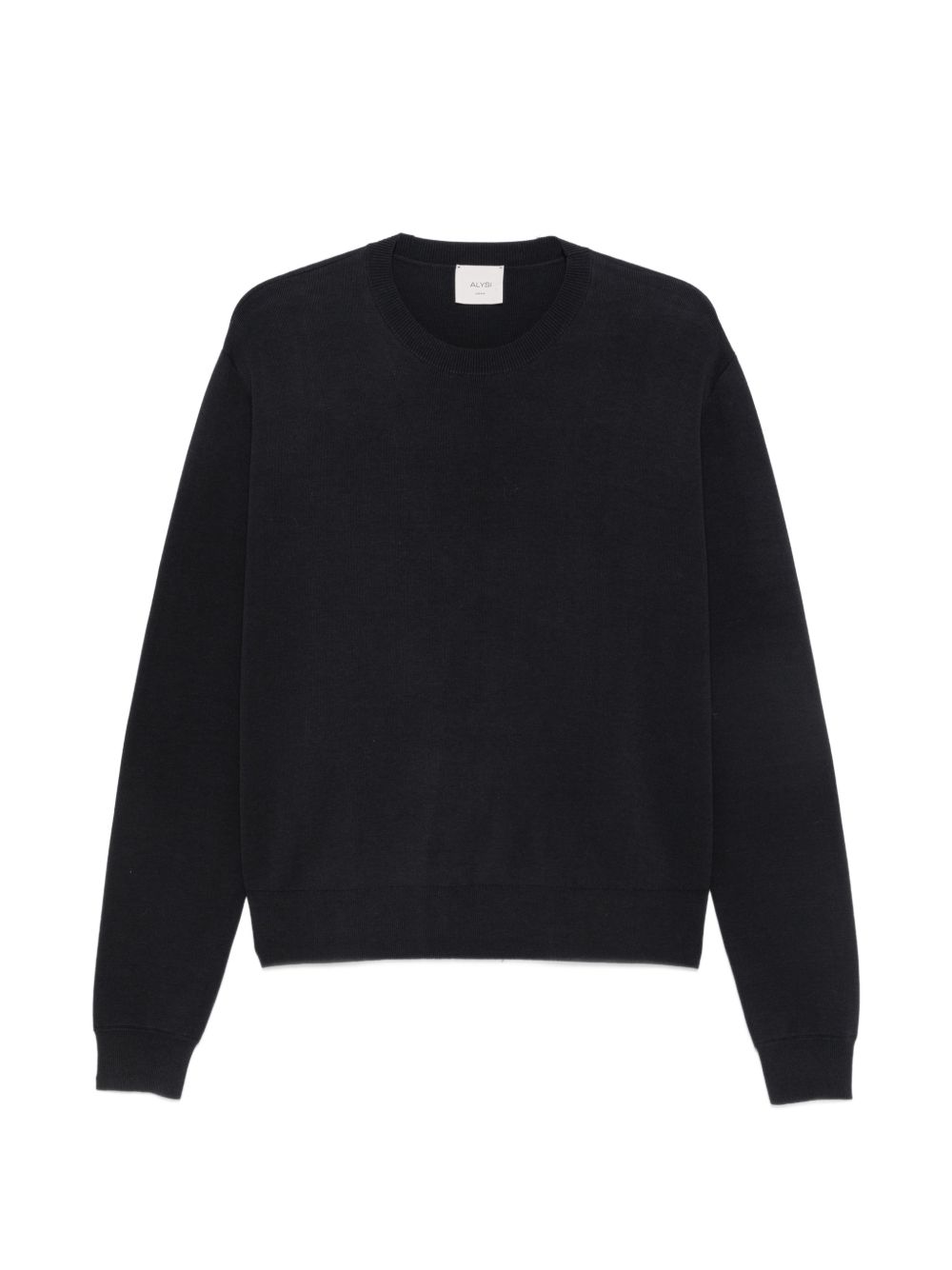 Alysi Knitted Crewneck Sweatshirt — Navy