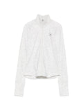 Adidas By Stella McCartney Leopard-Print High-Neck Sweatshirt — White