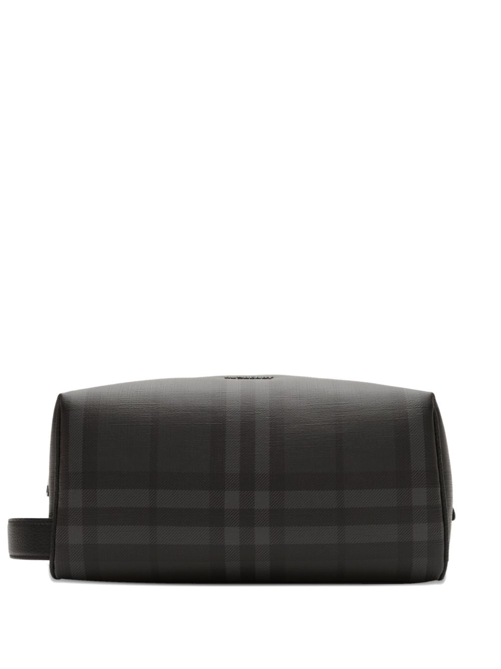 Burberry Burberry Check Canvas Travel Clutch — Gray