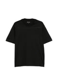 Emporio Armani Embroidered Logo T-shirt — Black