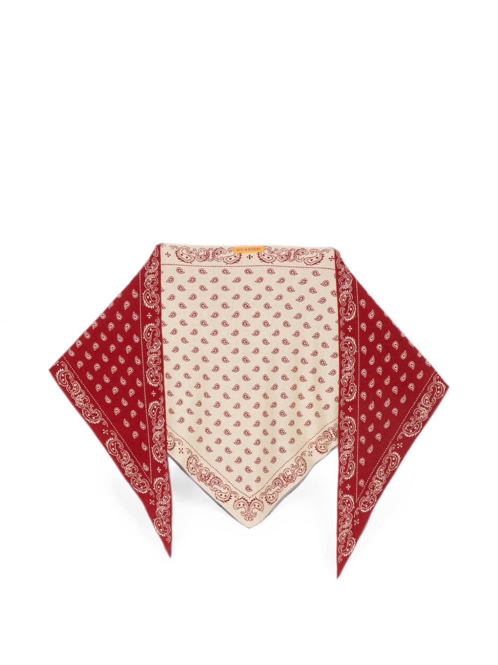 GUEST IN RESIDENCE Paisley Print Scarf — Red