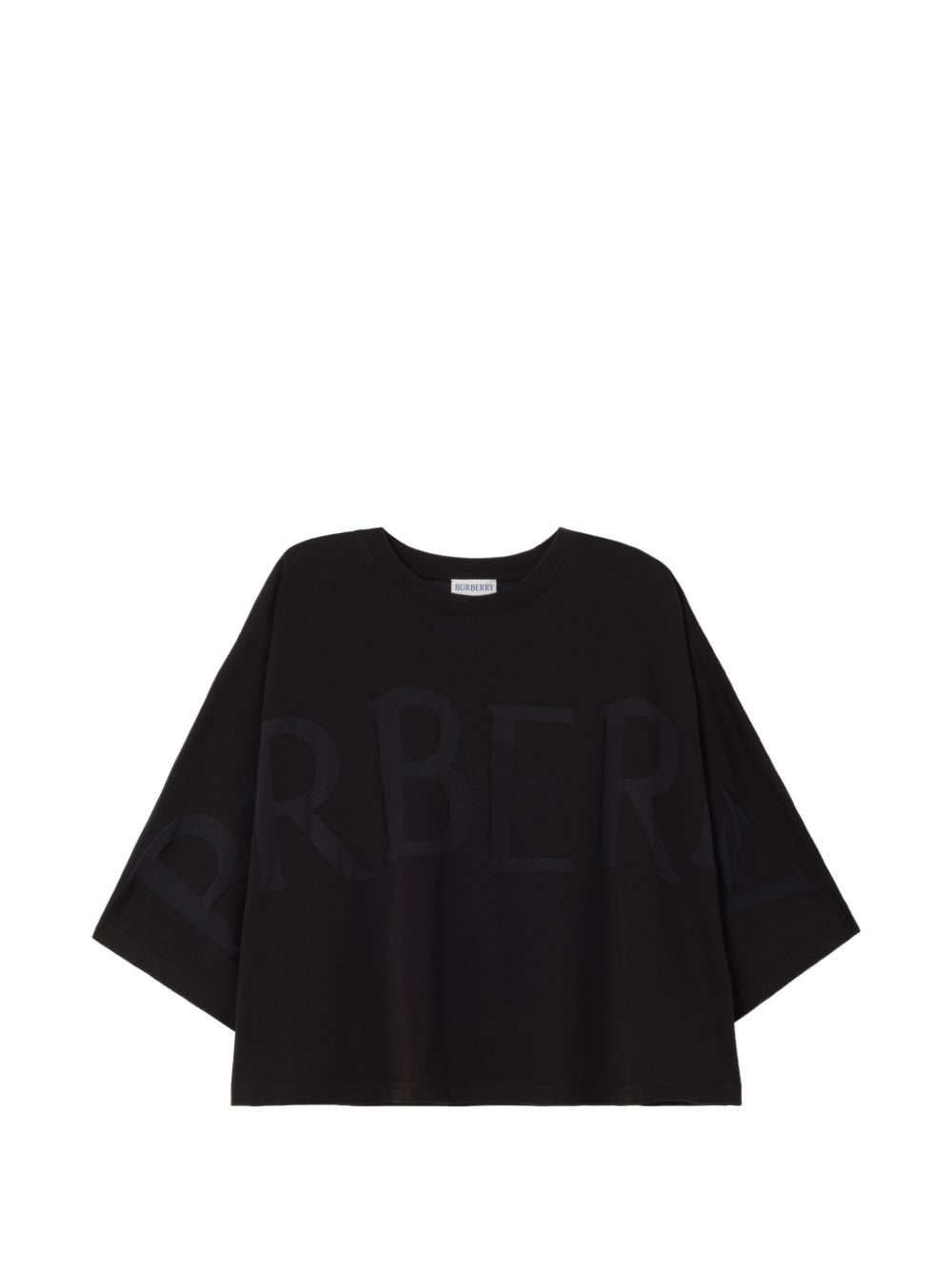 Burberry Logo Cotton T-Shirt — Black