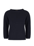 Fabiana Filippi Textured Knit Sweater — Navy