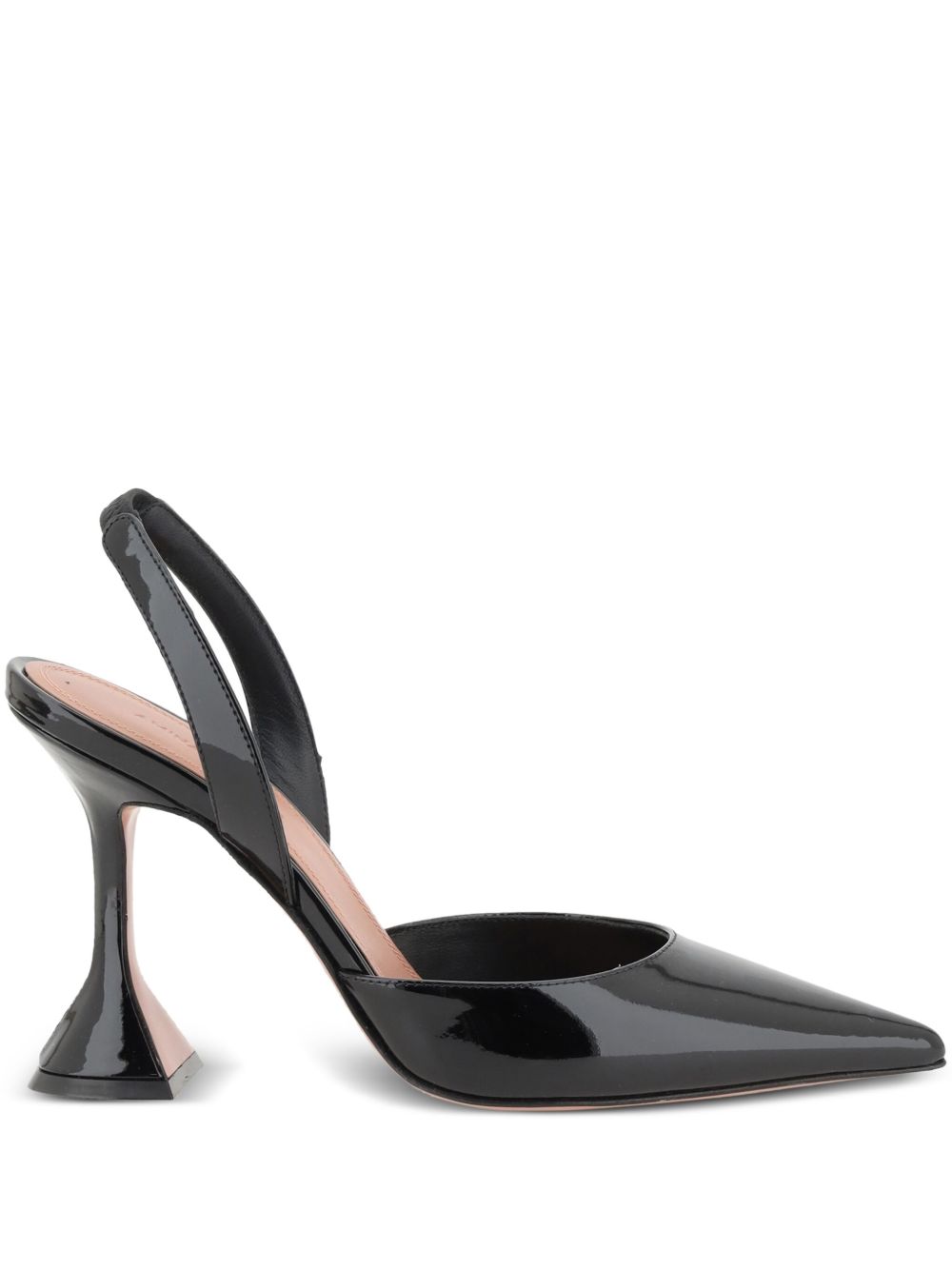 Amina Muaddi Holli Slingback Pump — Black