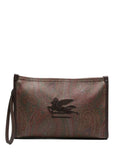 Etro Paisley Jacquard Wallet — Brown