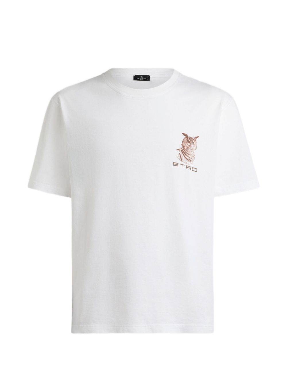 Etro Embroidered Logo Cotton T-shirt — White