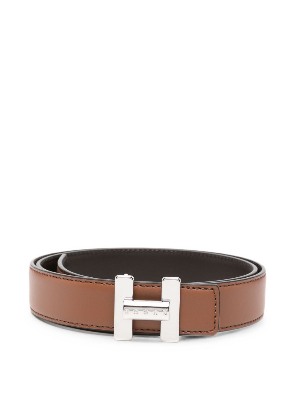 Hogan Leather Belt — Brown