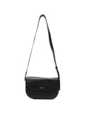 Bolso de hombro Emporio Armani de piel granulada — Negro