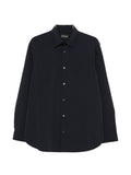 Emporio Armani Lightweight Nylon Shirt — Navy