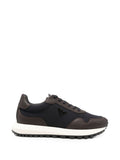 Emporio Armani Panelled Logo Sneaker — Navy