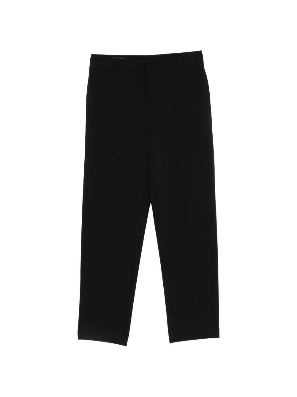Emporio Armani Crepe Chino Trousers — Black