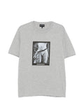 Emporio Armani Graphic Print Cotton T-Shirt — grey