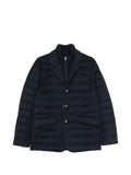 HERNO Quilted Navy Jacket — Navy