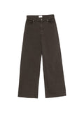 Parosh Wide-Leg Denim Jeans — Brown