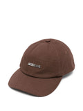 JACQUEMUS Logo-Embroidered Baseball Cap — Brown