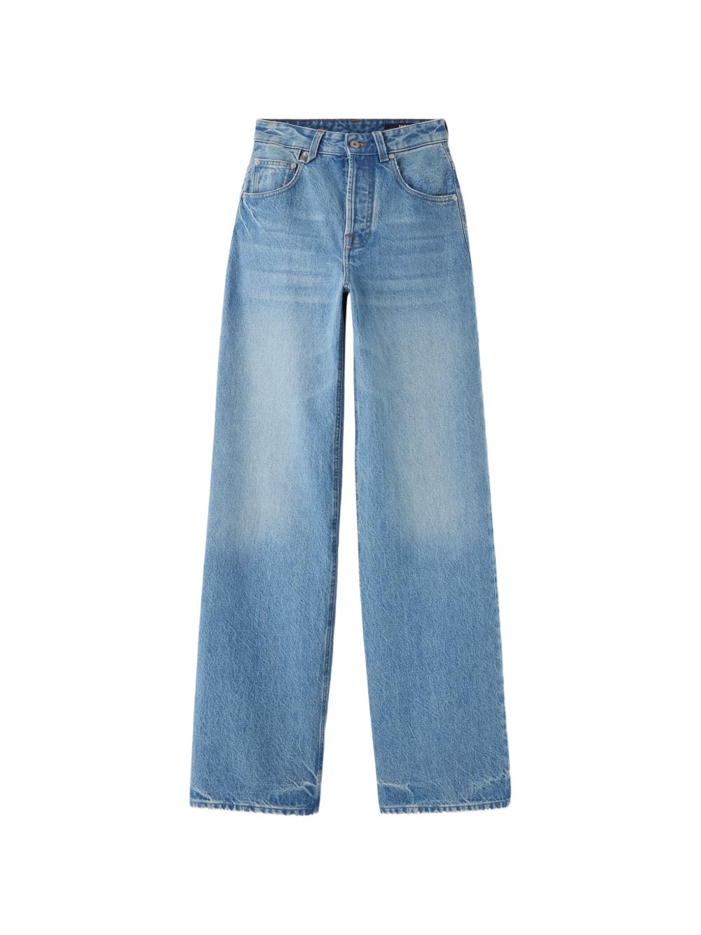 JACQUEMUS Wide-Leg Washed Denim Jeans — Blue
