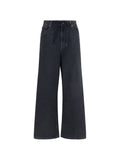 MM6 Maison Margiela Wide-Leg Denim Jeans — Black