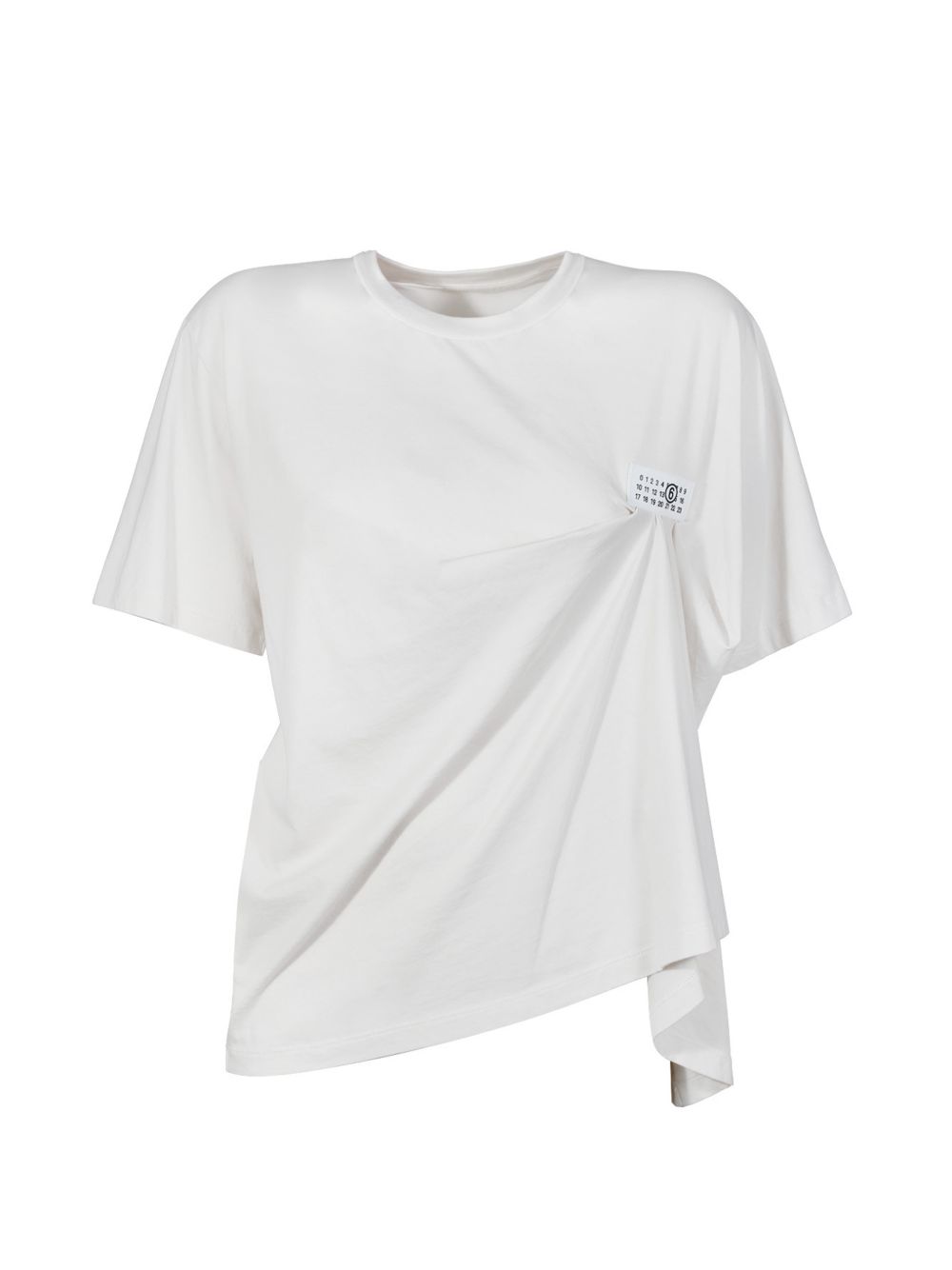 MM6 Maison Margiela Logo-Patch Jersey T-shirt — White