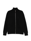 Cárdigan de lana acanalado MM6 Maison Margiela - Negro