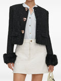 Self-Portrait Blazer — Black