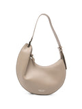 Emporio Armani Grained Leather Shoulder Bag — Beige