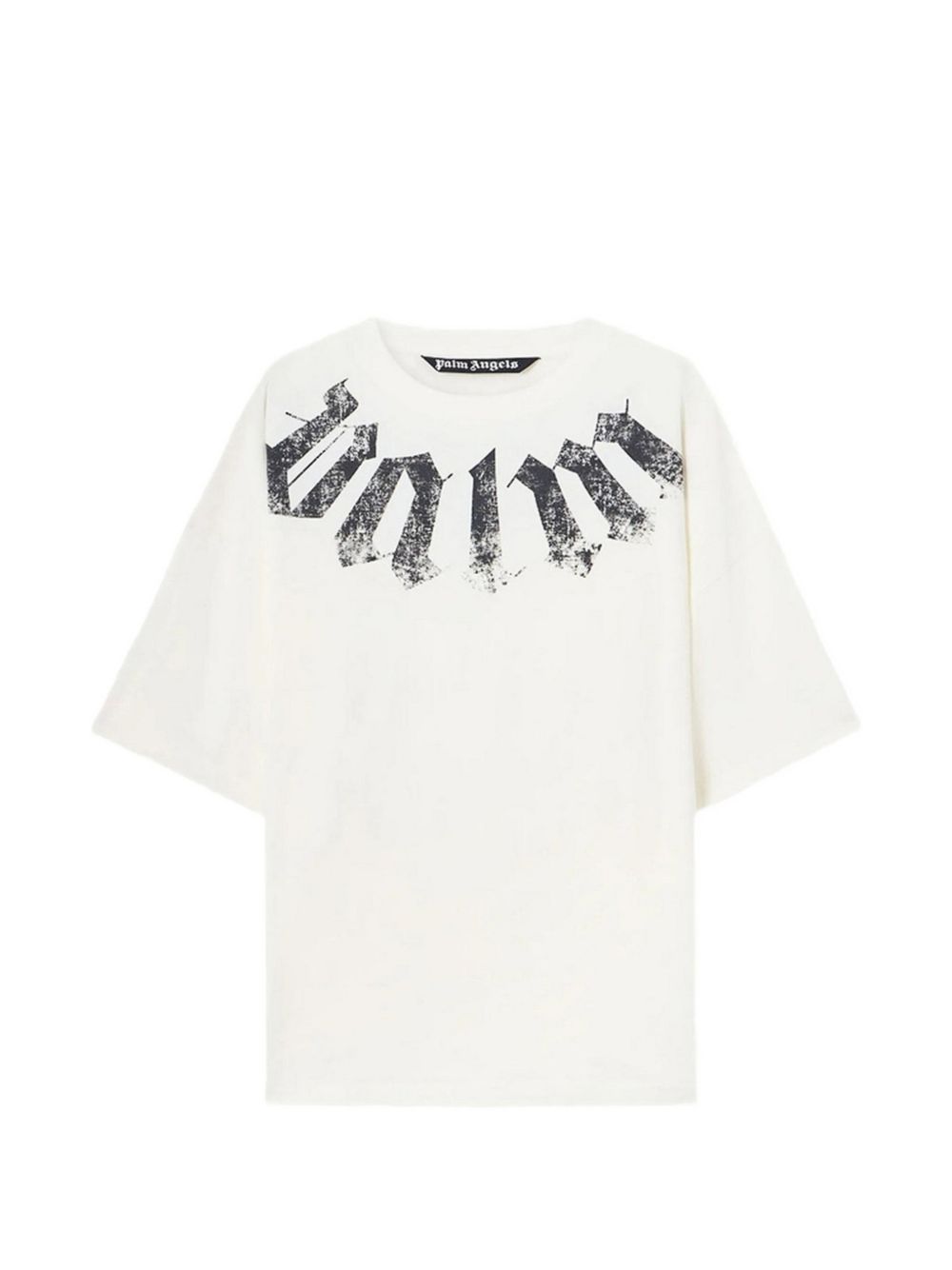 Palm Angels Logo-Print Cotton T-shirt — Off-white