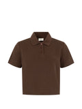 Saint Laurent Cotton Polo — Brown