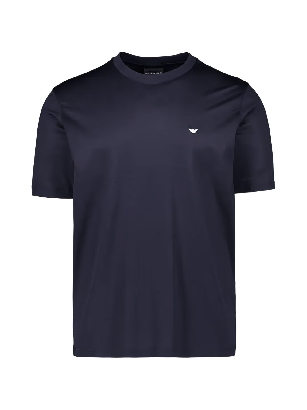 Emporio Armani Logo-Embroidered T-shirt — Navy