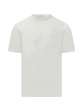 Camiseta de algodón con logo Emporio Armani — Blanco