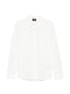 Camisa de algodón Emporio Armani — Blanco