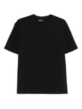 Emporio Armani Textured Cotton T-Shirt — Black